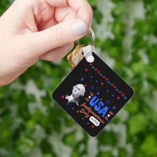 Chaveiro USA Independence Day black (Mão)