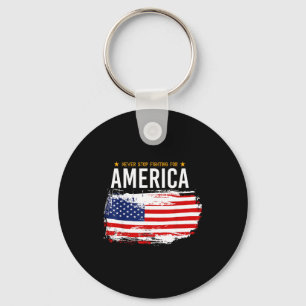 Chaveiro Usa patriótico - bandeira americana liberdade - or