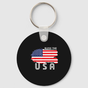 Chaveiro Usa patriótico - bandeira americana liberdade - or