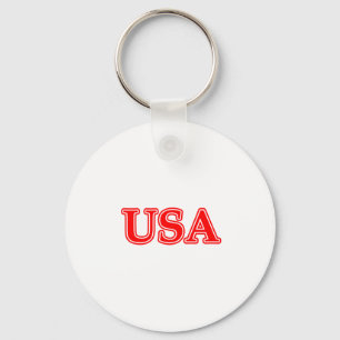 Chaveiro USA Red White O MUSEUM Zazzle Gifts