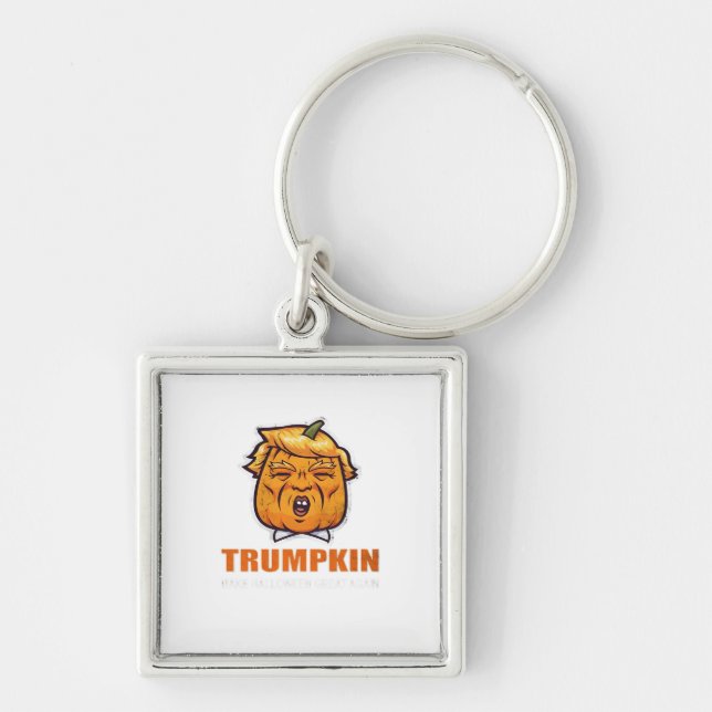 Chaveiro Usa Trumpkin Faz Excelente De Halloween Novamente  (Frente)