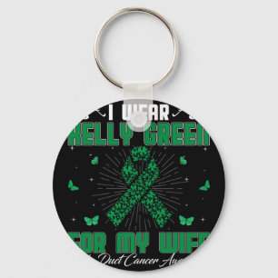 Chaveiro Use Verde Kelly Pelo Meu Câncer Do Ducto Biliar Da