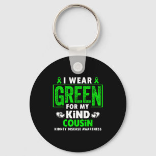 Chaveiro Use verde pelo primo - conscientização sobre doenç