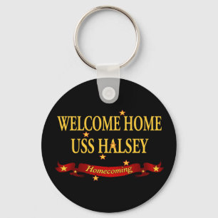 Chaveiro USS Home bem-vindo Halsey