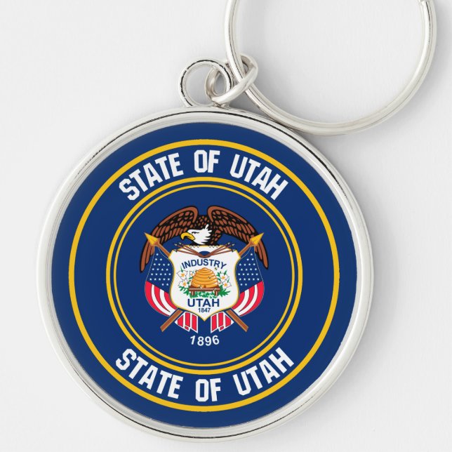 Chaveiro Utah Round Emblem (Frente)
