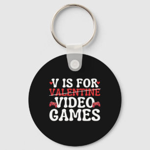 Chaveiro V É Para Videos games Engraçados Gam Anti-Dia de o