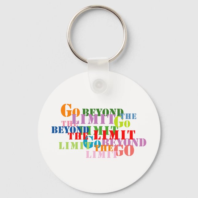 Chaveiro Vá além do limite (Frente)