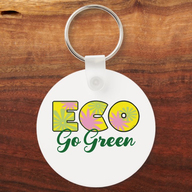 Chaveiro Vá Design Eco Retro Verde (Frente)