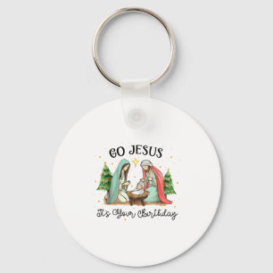 Chaveiro Vá Jesus É Seu Aniversário Natal Cristão Homens