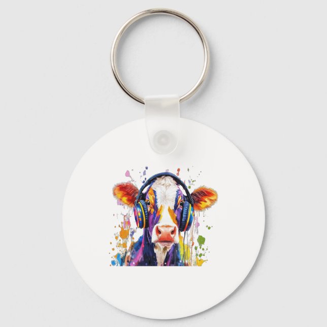 Chaveiro Vaca Colorida Highland (Frente)