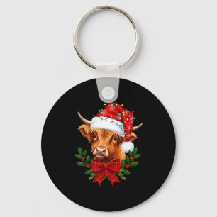 Chaveiro Vaca das Terras Altas da Escócia Natal Vaca Engraç