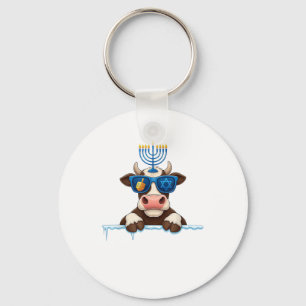 Chaveiro Vaca Menorah Dreidel Judeu Hanukkah Mulher Mens Ki