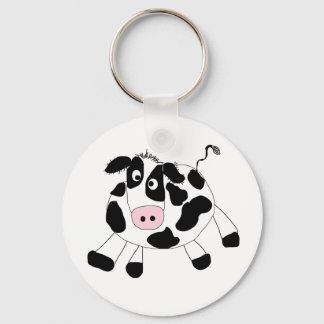 Chaveiro Vaca Preta e Branca