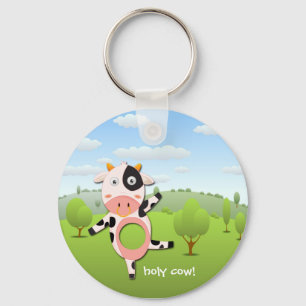 Chaveiro vaca santamente! Corrente chave de fazenda