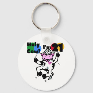 Chaveiro Vaca santamente eu sou 21 camisetas e presentes