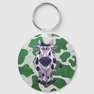 Chaveiro Vaca Selvagem Me Verde e Branco Impresso