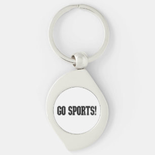 Chaveiro Vai para o Esporte! Funny Vintage Esporte Fan Go S