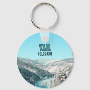 Chaveiro Vail Colorado Snow Mounains Vintage
