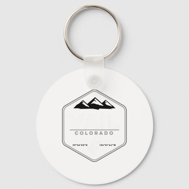 Chaveiro Vail Colorado Snowboard T (Frente)