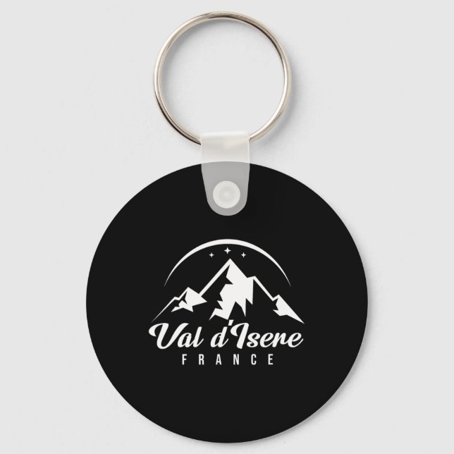 Chaveiro Val D'isere France Ski Resort Skiting Snowboard (Frente)