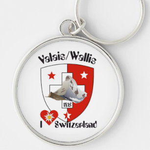Chaveiro Valais, Wallis Suíça porta-chaves/