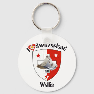 Chaveiro Valais, Wallis Suíça porta-chaves/