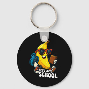 Chaveiro Vamos à Escola Bananas Engraçadas De Volta à Escol
