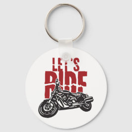 Chaveiro Vamos andar de Design de motocicleta