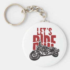 Chaveiro Vamos andar de Design de motocicleta