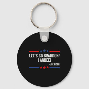 Chaveiro Vamos Brandon! Concordo! Funny Joe Biden