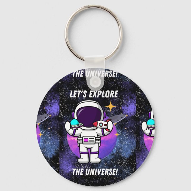 Chaveiro Vamos explorar o universo (Frente)