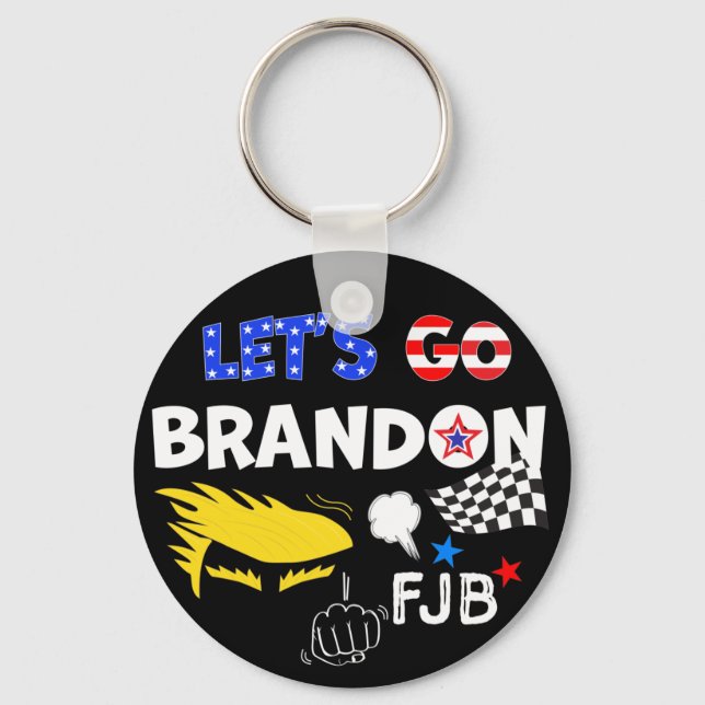 CHAVEIRO VAMOS FAZER BRANDON COM TRUMP (Frente)