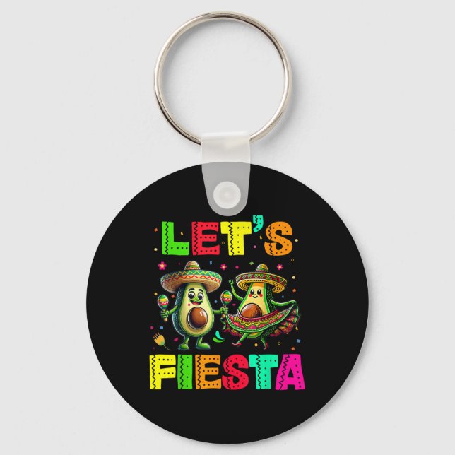 Chaveiro Vamos Fiesta 5 Cinco De Mayo Para Mulheres Rapazes (Frente)