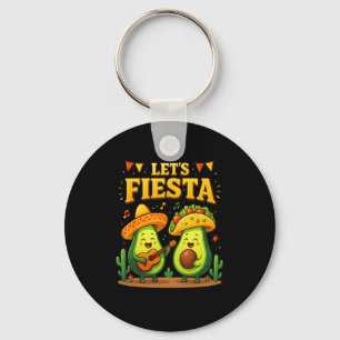 Chaveiro Vamos Fiesta Mexicano Cinco de Mayo Avocado Tacos