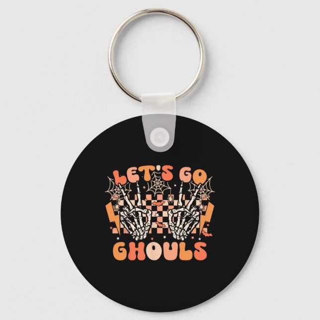 Chaveiro Vamos Go Ghouls Halloween Skeleton Costume Retro G (Frente)