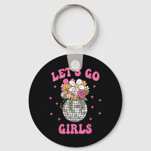 Chaveiro Vamos Go Girls Team Bride Disco Floral Bachelorett