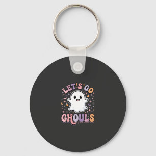 Chaveiro Vamos Lá Espíritos Fofos de Halloween Design Gráfi