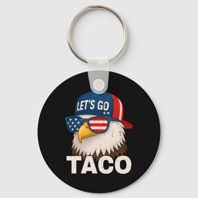 Chaveiro Vamos Lá Taco Engraçado Trump Sempre Desiste 32  (Frente)