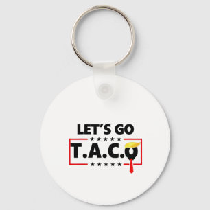 Chaveiro Vamos Lá TACO Trump 4 De Julho Amantes De Tacos