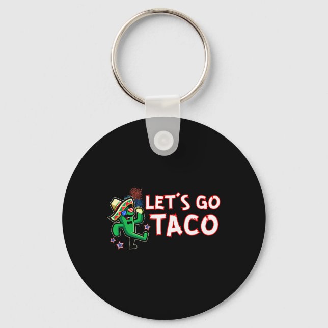 Chaveiro Vamos Lá Taco Trump Sempre Desiste  (Frente)