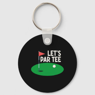 Chaveiro Vamos Par Tee Presentes Engraçados de Golfe Golfer