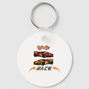 Chaveiro Vamos Race - Design da Corrida de Supercarro