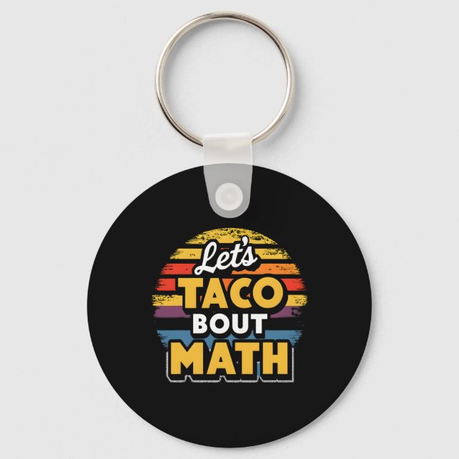 Chaveiro Vamos Tacar sobre Matemática! Cinco De Mayo Matemá (Frente)