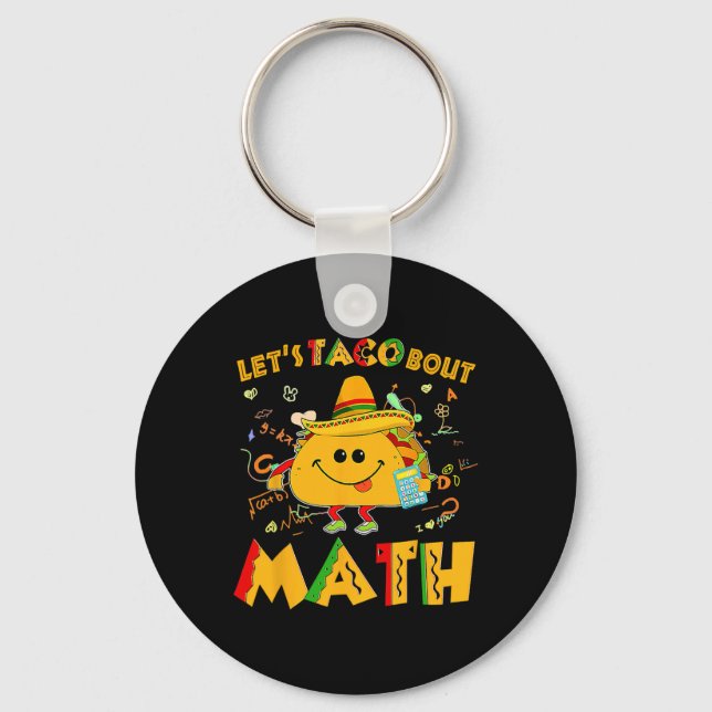 Chaveiro Vamos Taco Bout Math Funny Cinco De Mayo Math Teac (Frente)