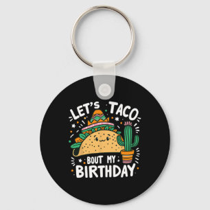 Chaveiro Vamos Taco Sobre Meu Aniversário do Partido Taco M