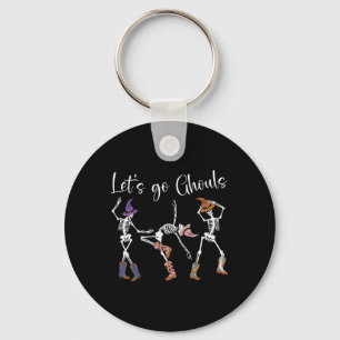 Chaveiro Vamos Vai Ghouls Dançando Esqueleto Cowboy Ocident