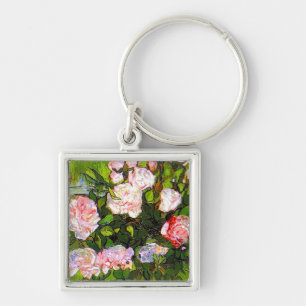 Chaveiro Van Gogh ainda vive com rosas rosa
