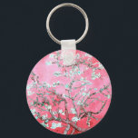 Chaveiro Van Gogh Almond Blossomo Azul Rosa<br><div class="desc">Artista: Vincent Van Gogh Título: Almond Blossoms alterou a cor em 2 doces4wordsDesigns Almond Blossomas,  Vincent Van Gogh,  Van Gogh,  impressionismo,  clássico,  arte,  trabalho de arte,  flores,  floral,  rosa,  azul</div>