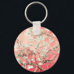 Chaveiro Van Gogh Almond Blossoms Peach<br><div class="desc">Artista: Vincent Van Gogh Título: Almond Blossoms alterou a cor por 2doce4wordsDesigns</div>