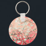 Chaveiro Van Gogh Almond Blossoms Peach<br><div class="desc">Artista: Vincent Van Gogh Título: Almond Blossoms alterou a cor por 2doce4wordsDesigns</div>